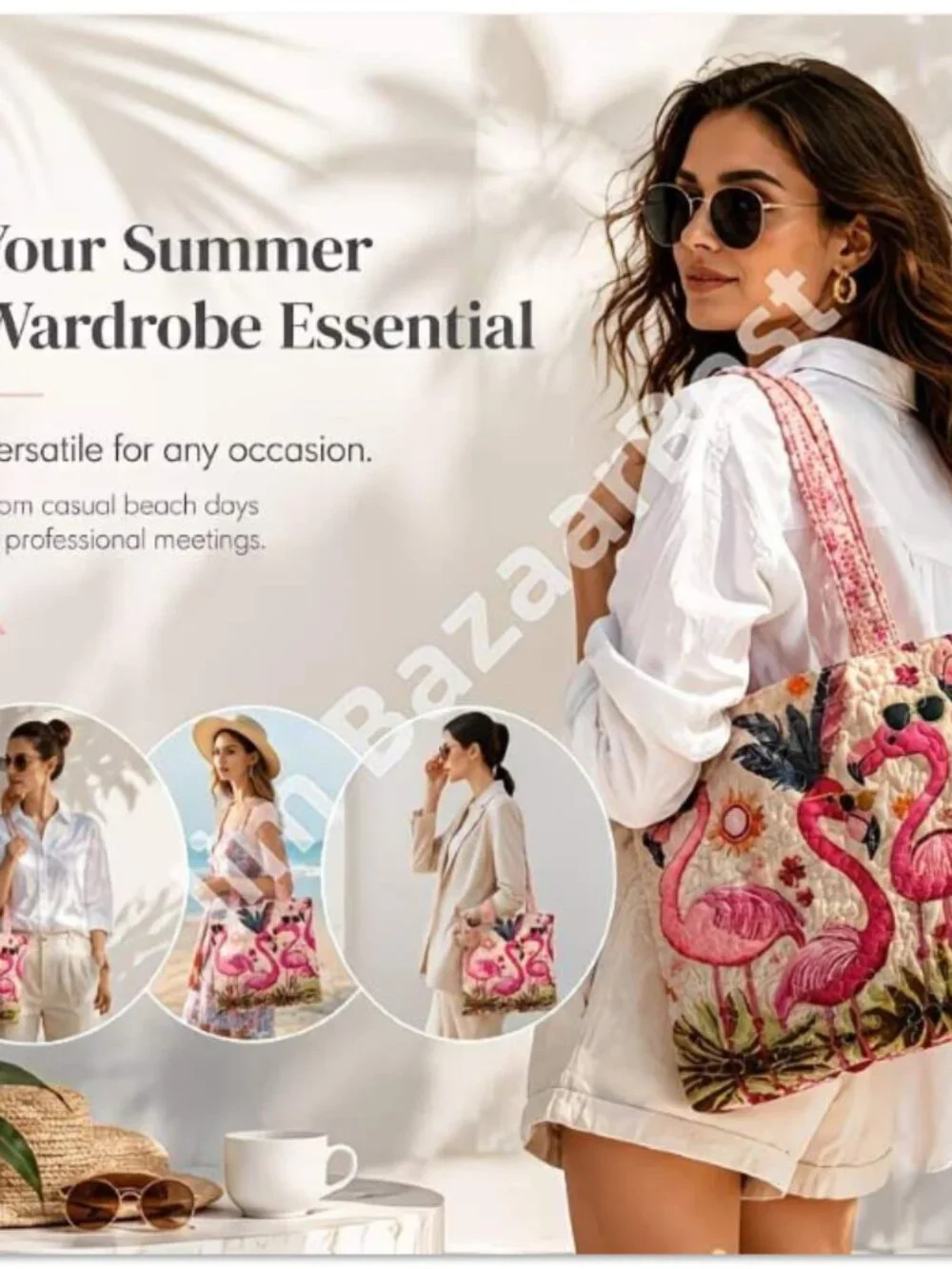 So Cute!!  Pink Flamingo Bag - Never Used